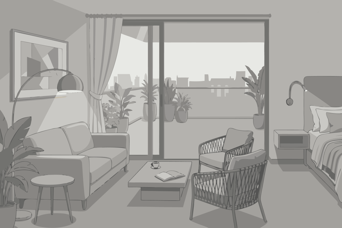 Apartamento con vistas a las montañas